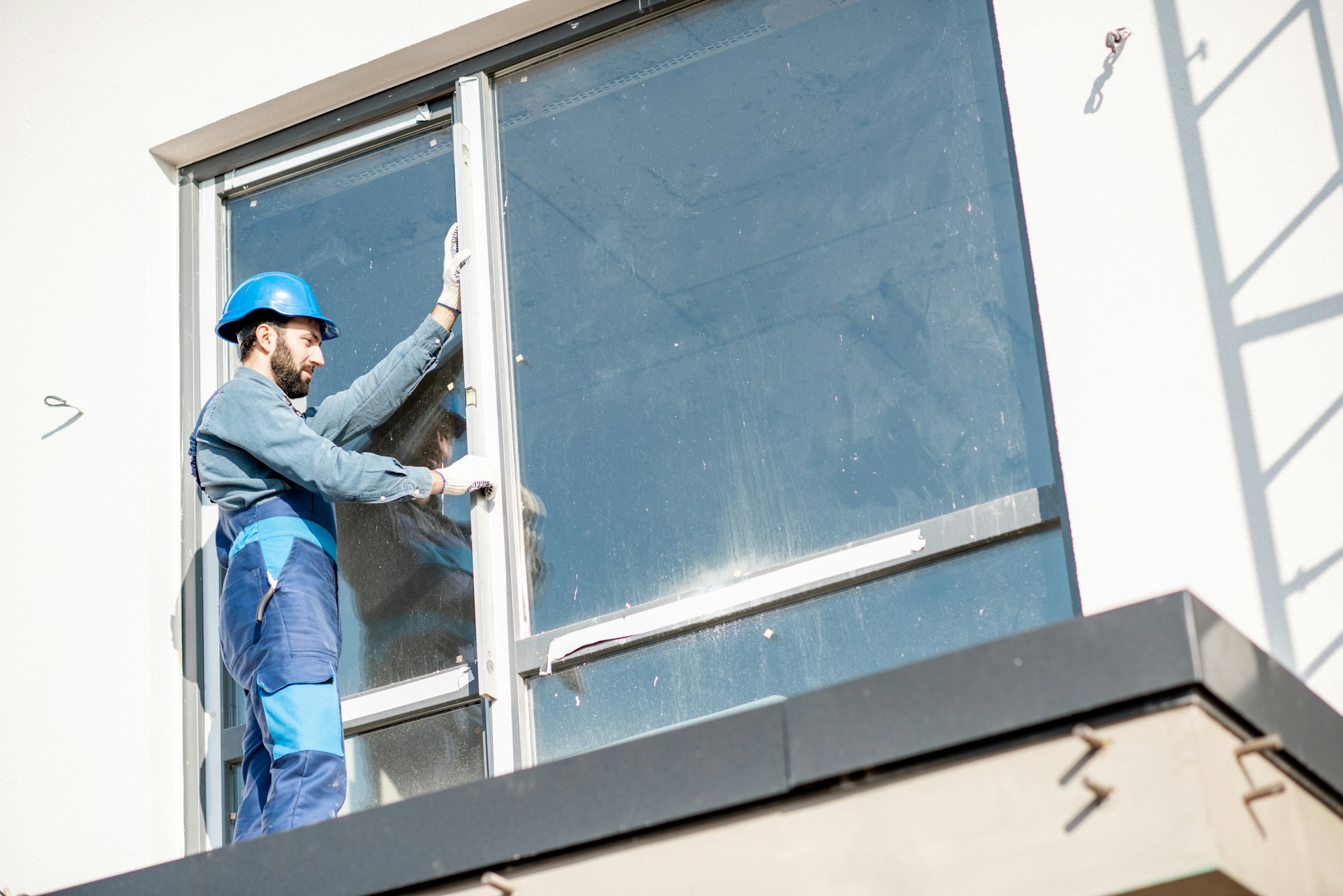 Workman mounting window